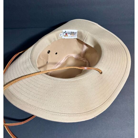 Walt Disney World Safari Adventure Hat Size Small Tan Wide Brim Explorer Cap - Picture 6 of 7